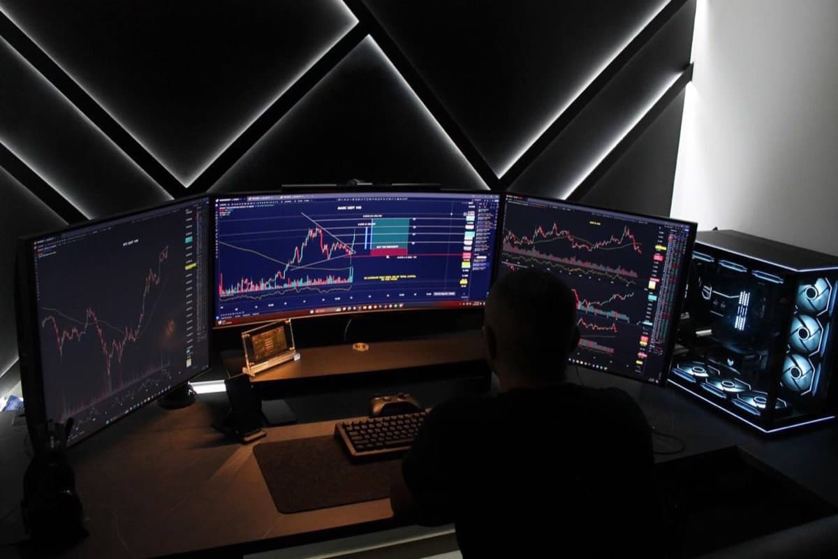 Mike at their trading desk
